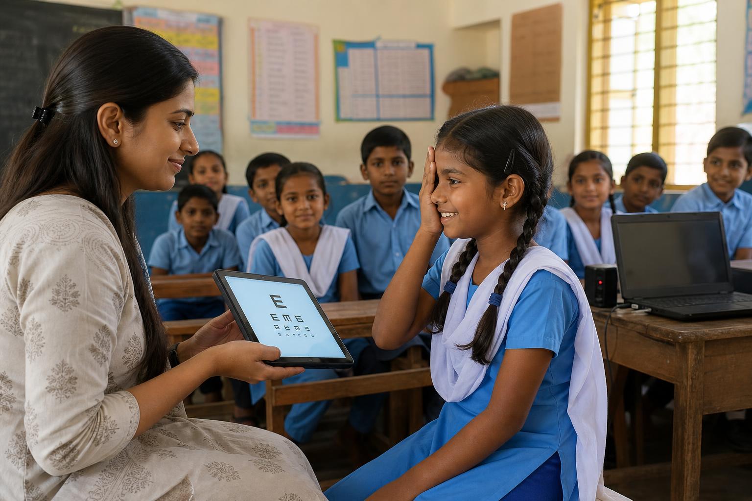Vision screening program in India